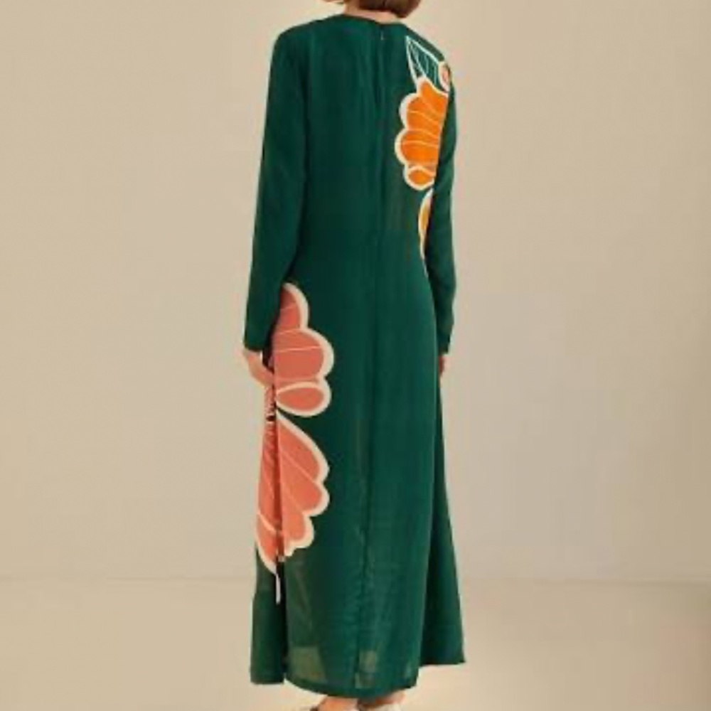 Farm Rio Honolulu Long Sleeve Maxi Dress - Picture 2 of 3